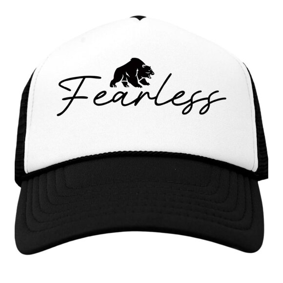 Fearless Black Trucker Snapback Hat - Picture 1 of 4